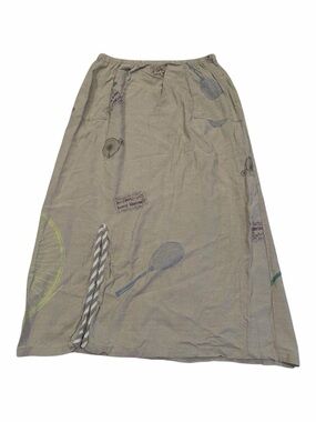 Staley Gretzinger Maxi Skirt Theme Park Sports Women’s Stretch‎ Waist Green